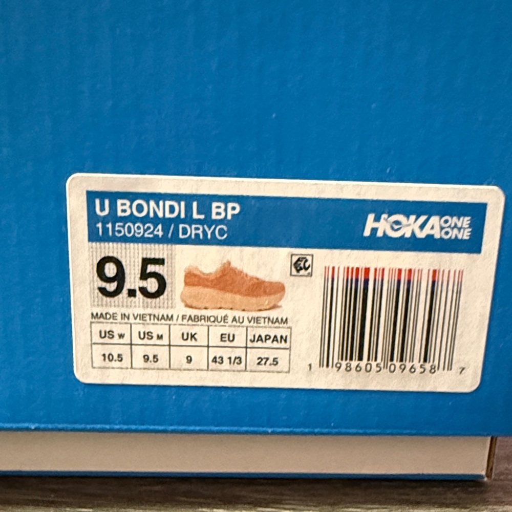 Hoka Vibrant Bloom Bondi L Sneakers Like New Sz 10.5(W), 9.5(M) - Picture 10 of 10